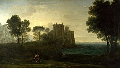 Пейзаж с Психеей у дворца Амура