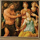 Гефест вручает Фетиде<br>щит для Ахилла