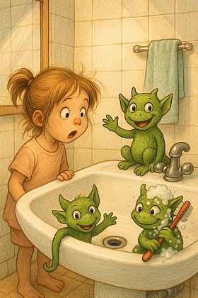 Монстры в ванной! Монстры в ванной!