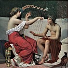 Каллиопа, обучающая музыке Орфея