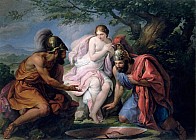 Тесей и Пирифой, бросающие жребий на женитьбу на Елене